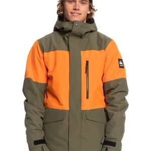 NWT Quiksilver Men's Mission Block Snow Jacket